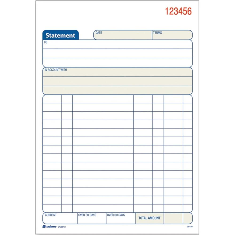 imageTops Adams Statement Book 2Part Carbonless WhiteCanary 5916 x 8716 Inches 50 Sets 3Pack DC5812350 Sets