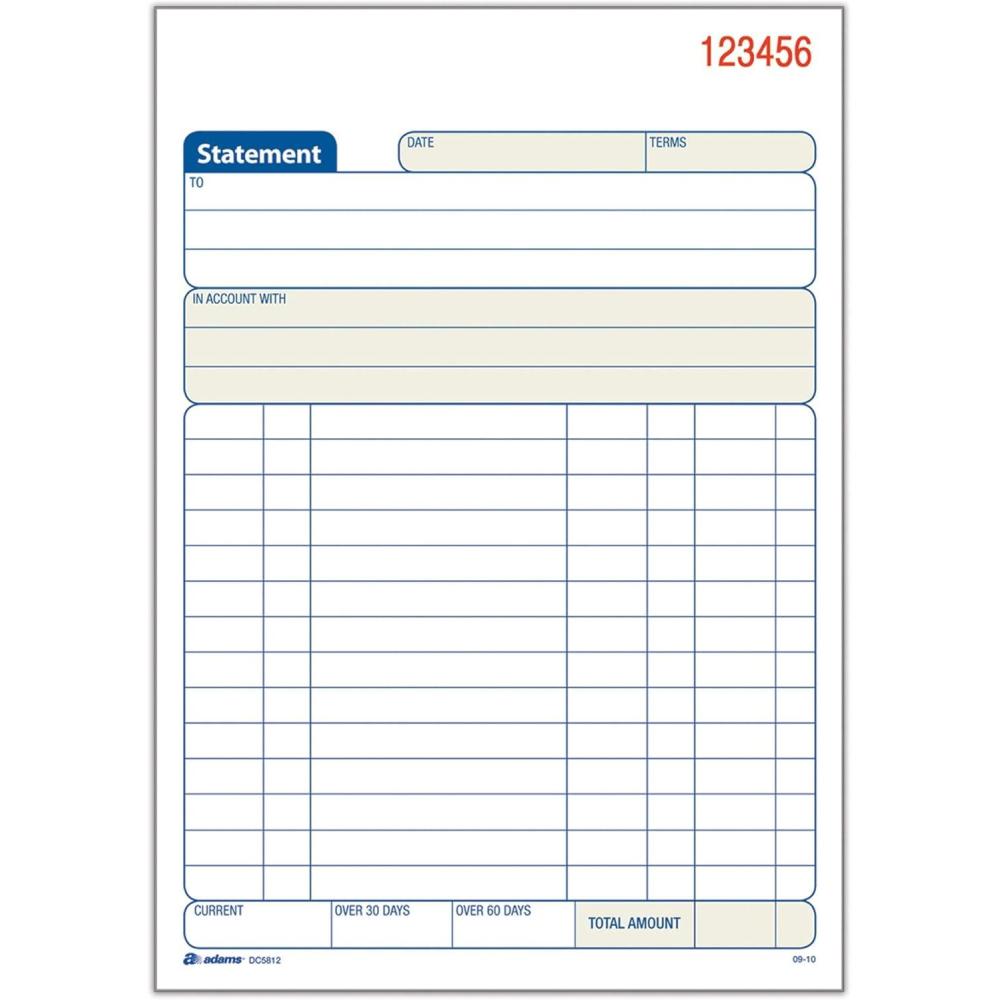 imageTops Adams Statement Book 2Part Carbonless WhiteCanary 5916 x 8716 Inches 50 Sets 3Pack DC5812350 Sets Pack of 3