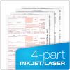 Adams 1099 NEC 3 Up Forms 2021, 4 Part Laser/Inkjet 1099 Forms with Self Seal Envelopes, for 50 Recipients, Includes 3 1096 Forms (TXA225504-NEC21)