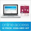 Adams 1099 NEC Forms 2021, Tax Kit for 12 Recipients, 5 Part Laser 1099 Forms, 3 1096, Self Seal Envelopes & Tax Forms Helper Online (TXA12521-NEC)(2021 (Old Version))