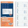 Adams Phone Message Book, 5.25 x 11 Inch, Spiral Bound, 2-Part, Carbonless, 4 Messages per Page, 400 Sets, 2-Pack, White and Canary (S1154-2D)