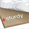 Ampad 5 x 8 Legal Pad, Medium Rule Writing Pads, Red Margin, White, 50 Sheets per Writing Pad, 12 Pack (20-304)