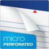 Ampad 5 x 8 Legal Pad, Medium Rule Writing Pads, Red Margin, White, 50 Sheets per Writing Pad, 12 Pack (20-304)