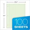 Ampad Engineers Computation Pad, Size 8-1/2 x 11, Greentint Paper, 5×5 Ruling, 3 Hole Punched, 100 Sheets Per Pad (22-142)