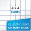 Ampad Evidence Quad Dual-Pad, Quadrille Rule, Letter Size (8.5 x 11.75), White, 100 Sheets per Pad (20-210)