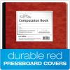Ampad Gold Fibre Computation Book, Red Cover, Ivory Paper, Letter Size, 4 Square Inch Rule, 76 Sheets, 1 Each (22-156)(1 Count (Pack of 1))