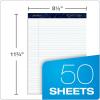 Ampad Gold Fibre Writing Pads, 8-1/2″ x 11-3/4″, Legal Rule, White Paper, 50 Sheets, 4 Pack (20-031R)