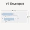 Columbian #9 Security Envelopes, 500/Box, Double Window, 3-7/8″ x 8-7/8″, Release & Seal Self Seal, SimplySafe Tamper Evident, White (COLO183)(#8)