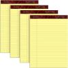Esselte Corporation Perforated Pads,Legal,50 Sheets,8 1/2″ x 11 3/4″ ,4/Pack,Canary(8-1/2 x 11-3/4)