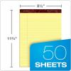 Esselte Corporation Perforated Pads,Legal,50 Sheets,8 1/2″ x 11 3/4″ ,4/Pack,Canary(8-1/2 x 11-3/4)