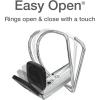 Oxford 3 Ring Binders, 2 inch ONE-Touch Easy Open D Rings, 3-Sided View Binder Covers, Binders for School, Xtralife Hinge, Non-Stick, PVC-Free, Natural Pastel, 530-Sheet Capacity, 4 Pack (79923)(2.0 Inch)