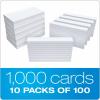 Oxford 31EE Ruled Index Cards, 3″ x 5″, White, 1,000 Cards (10 Packs of 100) (31)(3 x 5  1000 Count)