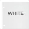 Oxford Blank Write On Binder Dividers, 1/5 Cut Tabs, 3 Hole Punch Dividers in 5 Tab Sets, 100 Dividers, 20 Sets, White (89981)(8 Tab)