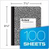 Oxford Composition Notebooks, Wide Ruled Paper, 9-3/4 x 7-1/2 Inches, 100 Sheets, Black, 6 Pack (63764)(Black)