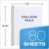 Oxford Spiral Composition Notebooks, 4 Pack, College Ruled Paper, 9-3/4 x 7-1/2 Inches, 80 Sheets, Assorted Pastel Covers (64947)