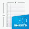Oxford Spiral Notebook 6 Pack, Bulk Wide Ruled Spiral Notebooks for School, 1 Subject Journal, Wide Ruled Paper, 8 x 10-1/2 Inch, Blue, Yellow, Red, Light Blue, Green and Black, 70 Sheets (65010)(6 Count (Pack of 1))