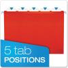 Pendaflex 04152 1/5 BLA Reinforced Hanging File Folders, Letter Size, Black, 1/5 Cut, 25/BX (4152 1/5 BLA)(Assorted Colors)