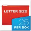 Pendaflex 04152 1/5 BLA Reinforced Hanging File Folders, Letter Size, Black, 1/5 Cut, 25/BX (4152 1/5 BLA)(Assorted Colors)