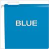 Pendaflex 04152 1/5 BLA Reinforced Hanging File Folders, Letter Size, Black, 1/5 Cut, 25/BX (4152 1/5 BLA)(Blue)