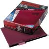 Pendaflex 04152 1/5 BLA Reinforced Hanging File Folders, Letter Size, Black, 1/5 Cut, 25/BX (4152 1/5 BLA)(Burgundy)