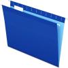 Pendaflex 04152 1/5 BLA Reinforced Hanging File Folders, Letter Size, Black, 1/5 Cut, 25/BX (4152 1/5 BLA)(Navy)