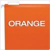 Pendaflex 04152 1/5 BLA Reinforced Hanging File Folders, Letter Size, Black, 1/5 Cut, 25/BX (4152 1/5 BLA)(Orange)