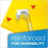 Pendaflex 04152 1/5 BLA Reinforced Hanging File Folders, Letter Size, Black, 1/5 Cut, 25/BX (4152 1/5 BLA)(Yellow)