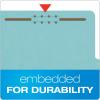 Pendaflex® Classification Folders, 1 Divider, 2″ Fasteners, Letter, Dark Green, 10/Box (23733P), Specialty(Blue)