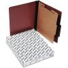 Pendaflex® Classification Folders, 1 Divider, 2″ Fasteners, Letter, Dark Green, 10/Box (23733P), Specialty(Red)