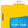 Pendaflex® Classification Folders, 1 Divider, 2″ Fasteners, Letter, Dark Green, 10/Box (23733P), Specialty(Yellow)