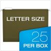 Pendaflex Extra Capacity Reinforced Hanging File Folders, 2″, Letter Size, Standard green, 1/5 Cut, 25/BX (04152X2)