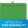 Pendaflex Fastener Folders, 2 Fasteners, Letter Size, Blue, 1/3 Cut Tabs in Left, Right, Center Positions, 50 per Box (22040GW)(Green)