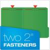 Pendaflex Fastener Folders, 2 Fasteners, Letter Size, Blue, 1/3 Cut Tabs in Left, Right, Center Positions, 50 per Box (22040GW)(Green)
