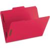 Pendaflex Fastener Folders, 2 Fasteners, Letter Size, Blue, 1/3 Cut Tabs in Left, Right, Center Positions, 50 per Box (22040GW)(Red)