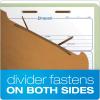 Pendaflex Recycled Classification File Folders, 2 Dividers, 2″ Embedded Fasteners, 2/5 Tab Cut, Legal Size, Light Green, Box of 10 (29076R)(Light Green)