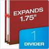 Pendaflex Recycled Classification File Folders, 2 Dividers, 2″ Embedded Fasteners, 2/5 Tab Cut, Legal Size, Light Green, Box of 10 (29076R)(Red)