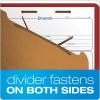 Pendaflex Recycled Classification File Folders, 2 Dividers, 2″ Embedded Fasteners, 2/5 Tab Cut, Legal Size, Light Green, Box of 10 (29076R)(Red)