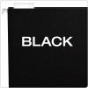 Pendaflex Recycled Hanging Folders, Letter Size, Black, 1/5 Cut, 25/BX (81605)(Black)