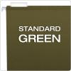 Pendaflex Reinforced Hanging Folders, Letter Size, Standard Green, 1/5 Cut, Includes Tabs and Inserts, 25/Box (41521AMZ)(Classic)
