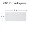 Quality Park #10 Envelopes, Letter Size White Mailing Envelopes, 4-1/8×9-1/2 Inch, No Window Business Envelopes, Gummed Closure, 500/Box (QUA90020)(4-1/8 x 9-1/2)