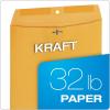 Quality Park 12 x 15-1/2 Clasp Envelopes, Clasp and Gummed Closures, for Oversized Papers, Drawings or Posters, 32 lb Kraft Paper, 100/Box (QUA37810)(11.5 x 14.5)