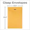 Quality Park 12 x 15-1/2 Clasp Envelopes, Clasp and Gummed Closures, for Oversized Papers, Drawings or Posters, 32 lb Kraft Paper, 100/Box (QUA37810)(6.5 x 9.5)