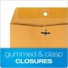Quality Park 12 x 15-1/2 Clasp Envelopes, Clasp and Gummed Closures, for Oversized Papers, Drawings or Posters, 32 lb Kraft Paper, 100/Box (QUA37810)(7.5 x 10.5)