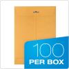 Quality Park 12 x 15-1/2 Clasp Envelopes, Clasp and Gummed Closures, for Oversized Papers, Drawings or Posters, 32 lb Kraft Paper, 100/Box (QUA37810)(7.5 x 10.5)