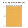 Quality Park 12 x 15-1/2 Clasp Envelopes, Clasp and Gummed Closures, for Oversized Papers, Drawings or Posters, 32 lb Kraft Paper, 100/Box (QUA37810)(8.75 x 11.5)