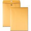 Quality Park 12 x 15-1/2 Clasp Envelopes, Clasp and Gummed Closures, for Oversized Papers, Drawings or Posters, 32 lb Kraft Paper, 100/Box (QUA37810)(9 x 12)