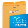 Quality Park 12 x 15-1/2 Clasp Envelopes, Clasp and Gummed Closures, for Oversized Papers, Drawings or Posters, 32 lb Kraft Paper, 100/Box (QUA37810)(9.5 x 12.5)
