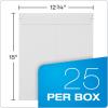 Quality Park 12-3/4 x 15 Photo Document Mailer with Peel and Seal Self Seal Closure, Extra Rigid 26 Pt White Fiberboard, 25 per Box (QUA64019)(12.75 x 15)
