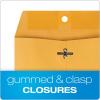 Quality Park 6 x 9 Clasp Envelopes, Clasp and Gummed Closures for Storing or Mailing, 28 lb Kraft Paper, Bulk Dispenser Box, 500/Carton (QUA37555)