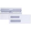 Quality Park #8 5/8 Double-Window Security Envelopes, Self-Sealing, Tamper Evident, For Checks, Payroll, 24 lb White Wove, 3-5/8 x 8-5/8 Inches, 500/Box (QUA67539)(3-5/8 x 8-5/8)